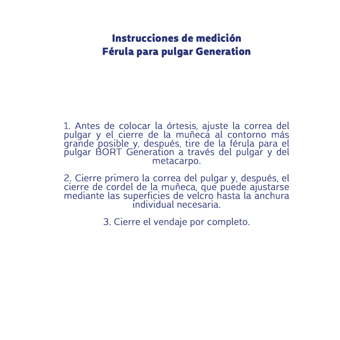 Férula para pulgar Generation