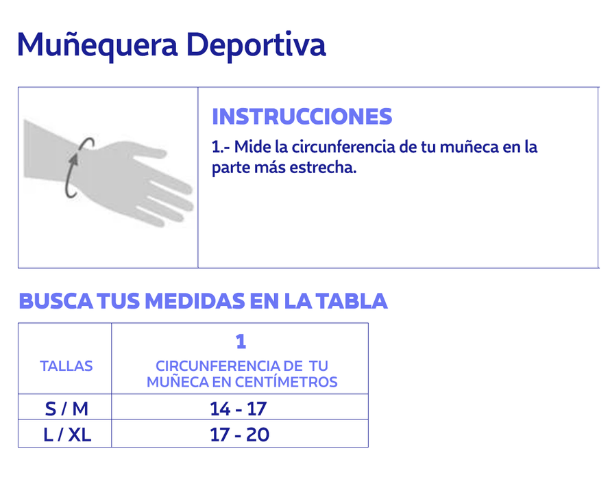 Muñequera Deportiva